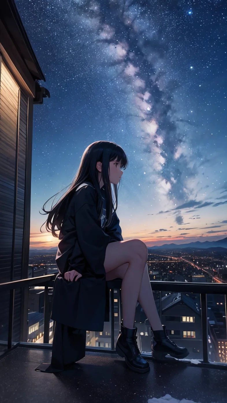 alone anime girl wallpaper