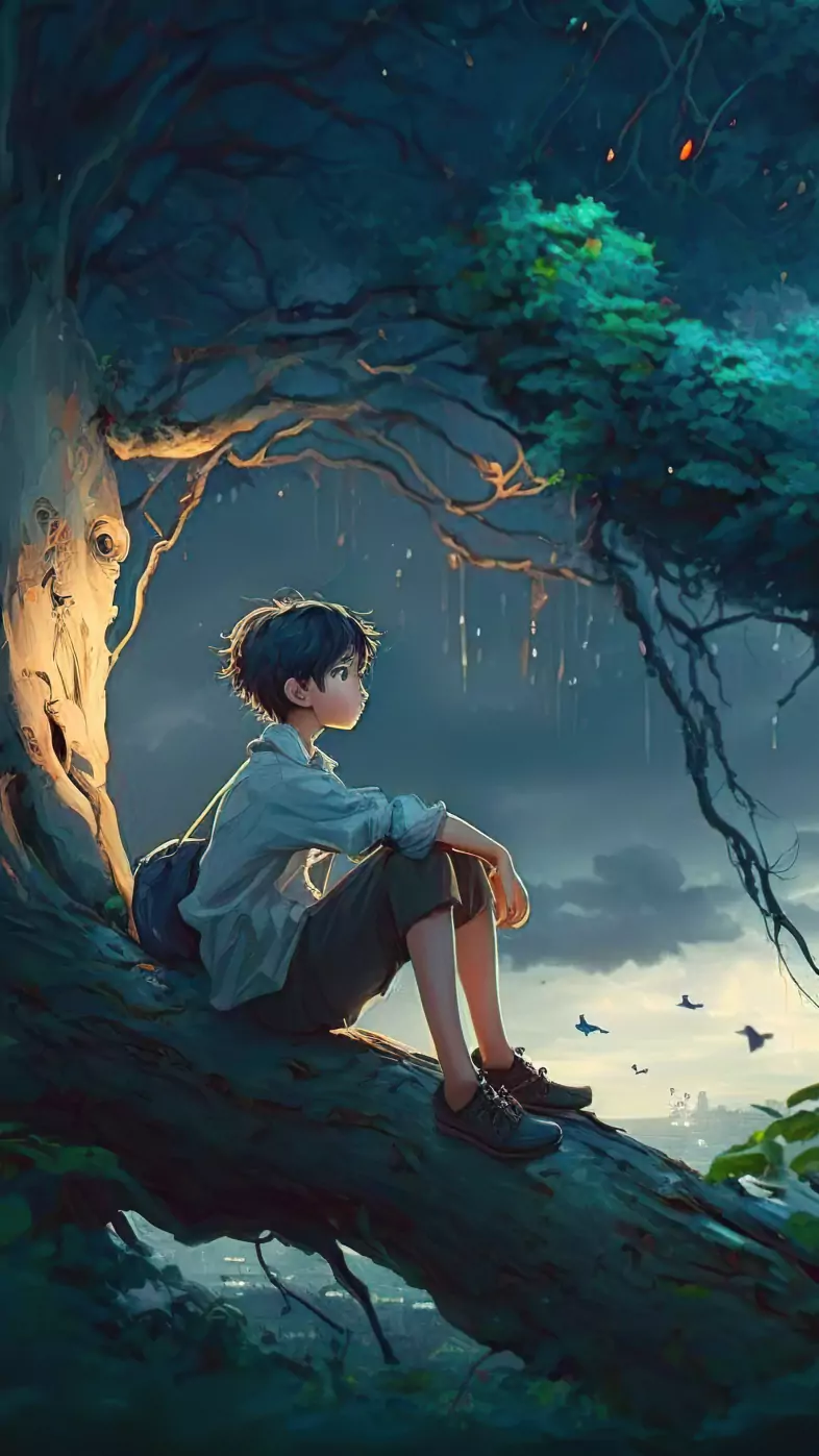 alone boy wallpaper
