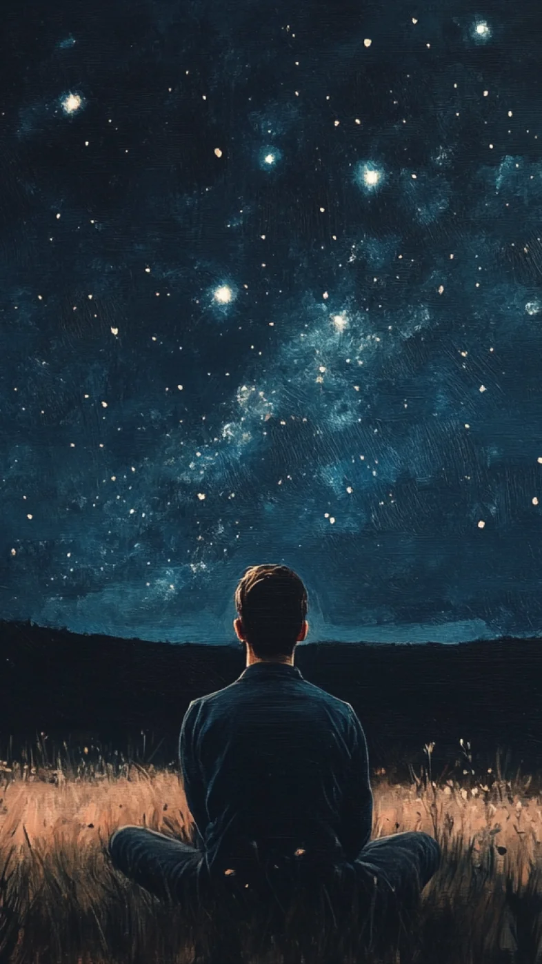 alone boy art wallpaper