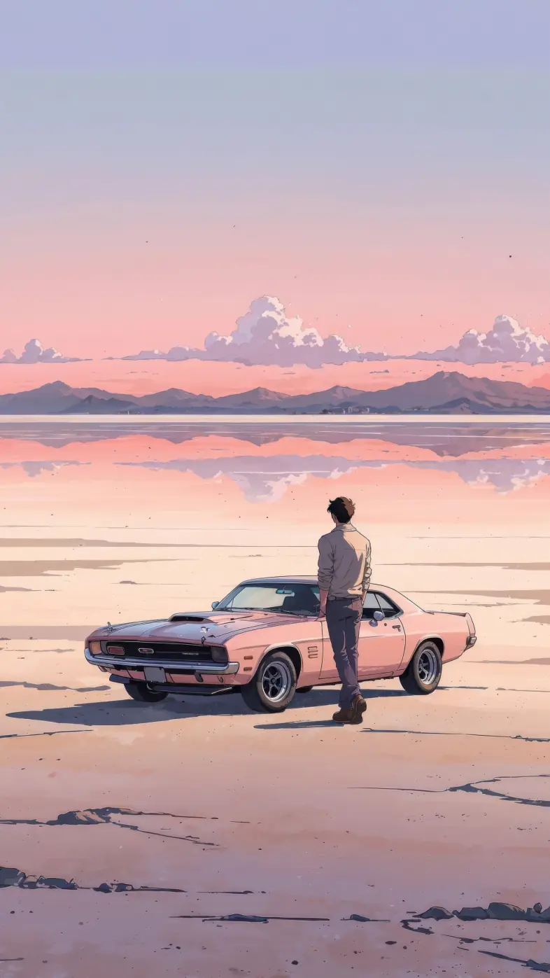 alone boy art wallpaper