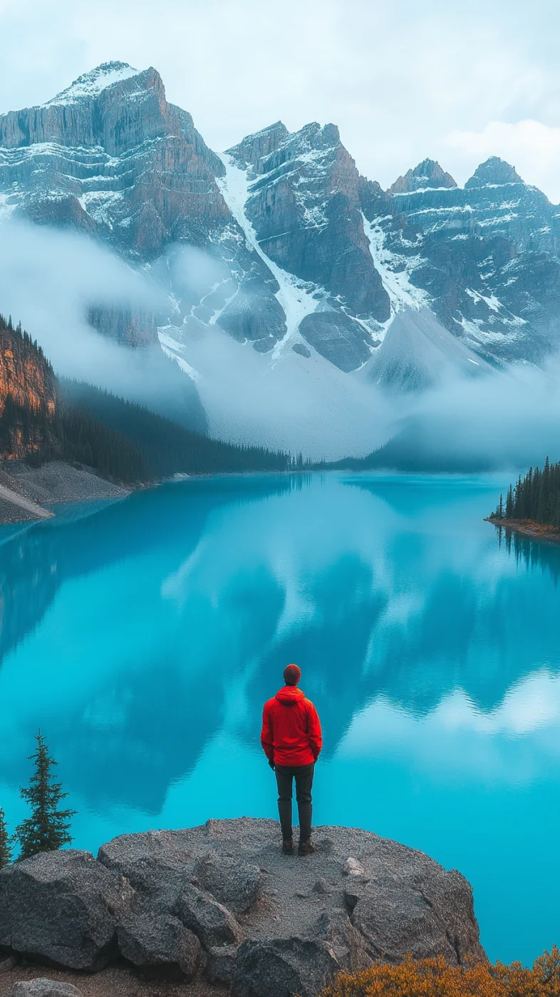  alone boy on the lake wallpaper