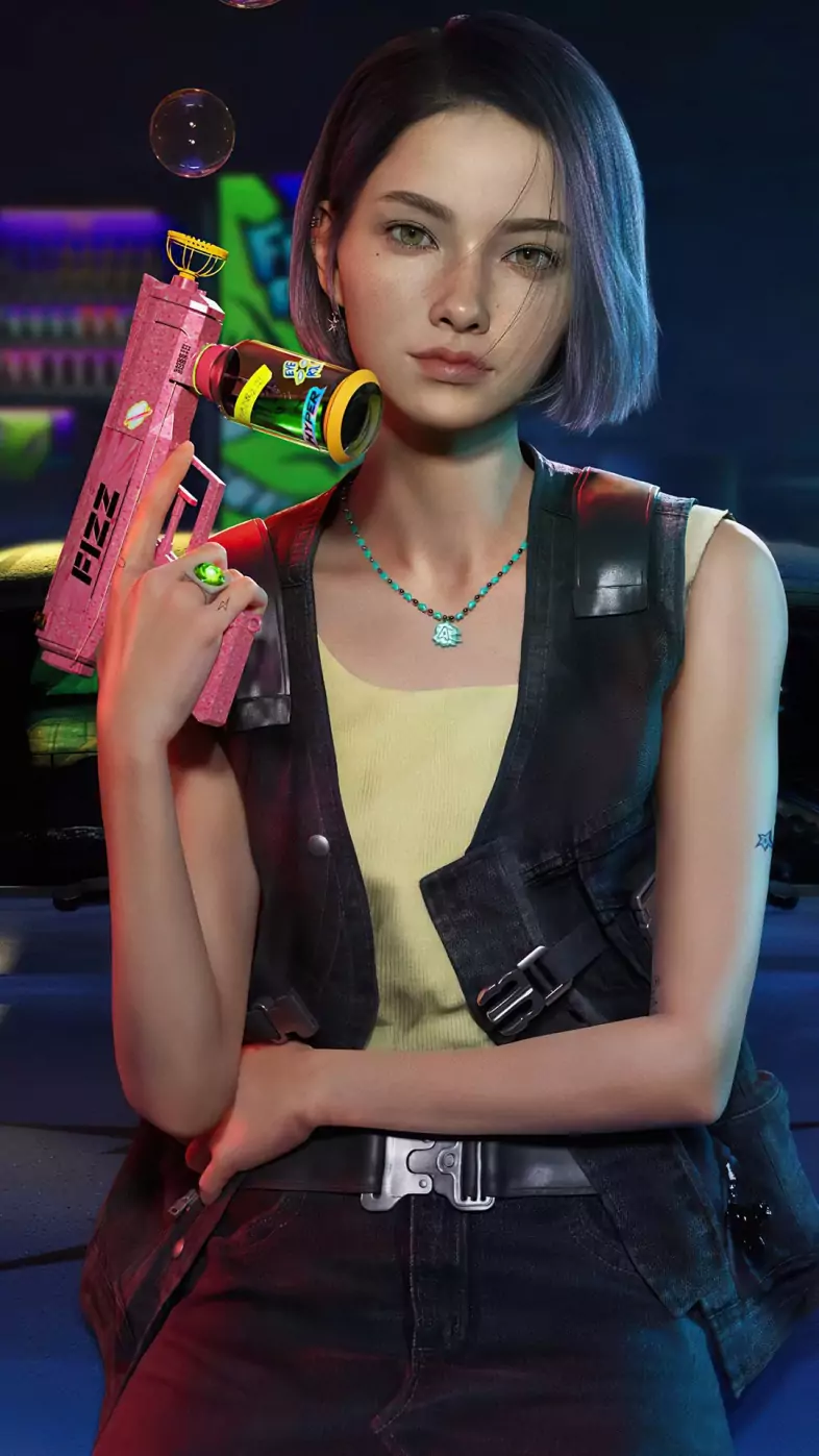 ana virtual influencers futuristic game wallpaper