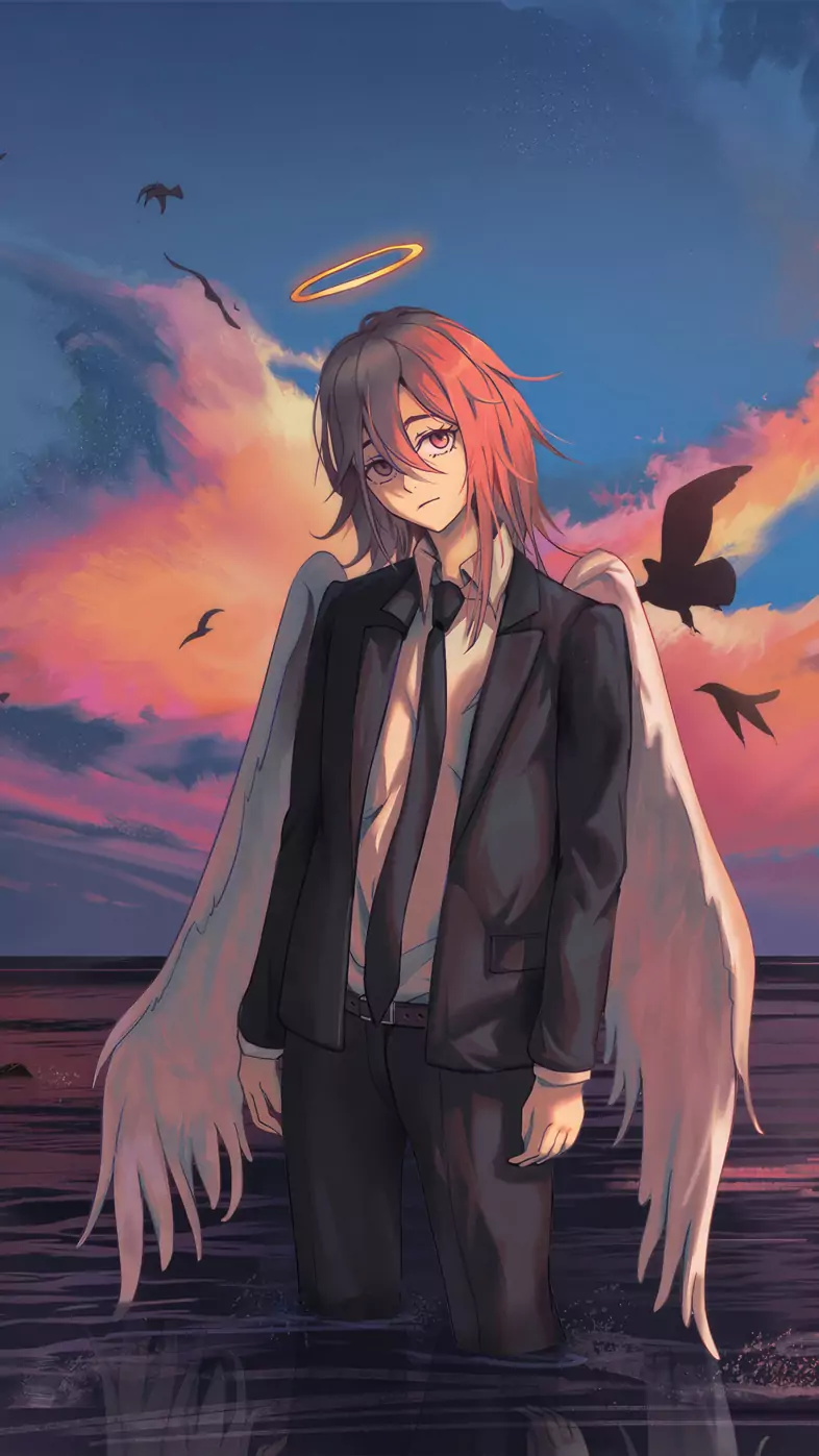 angel devil chainsaw man wallpaper