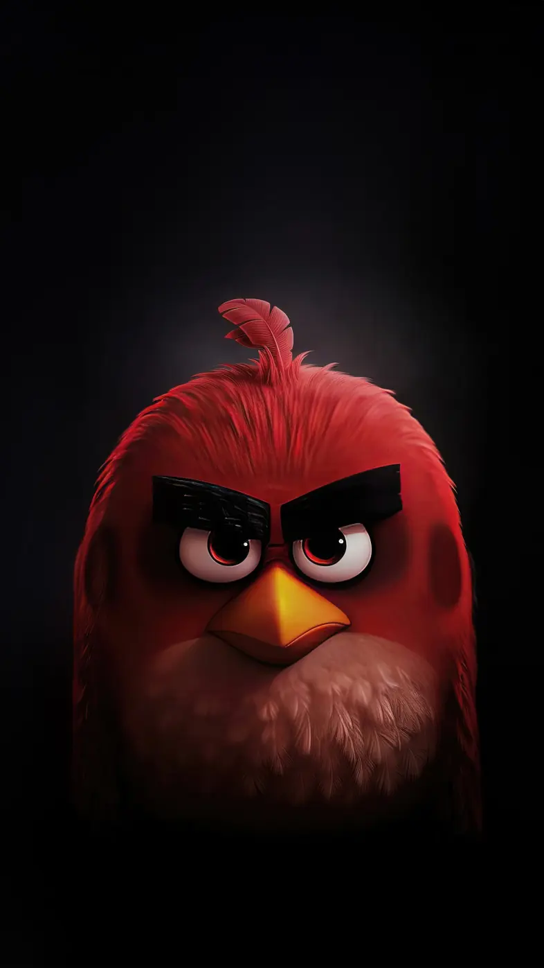 angry birds dark wallpaper
