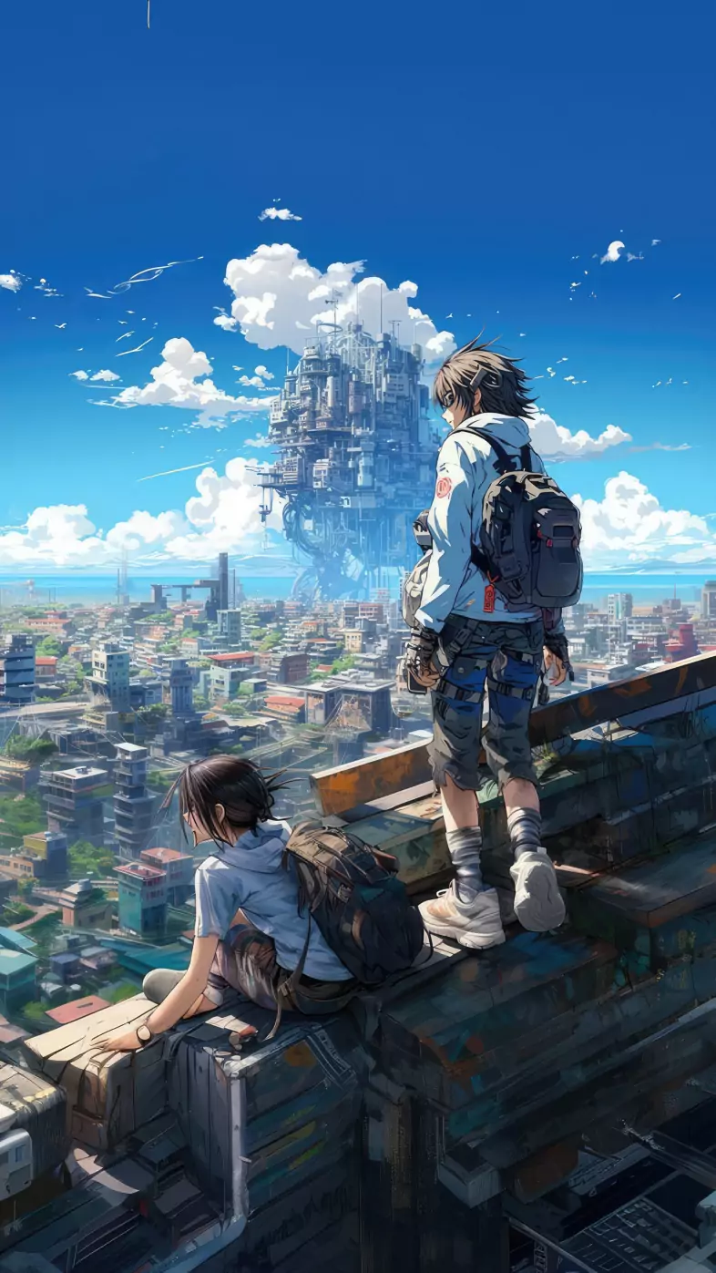 anime boy girl wallpaper