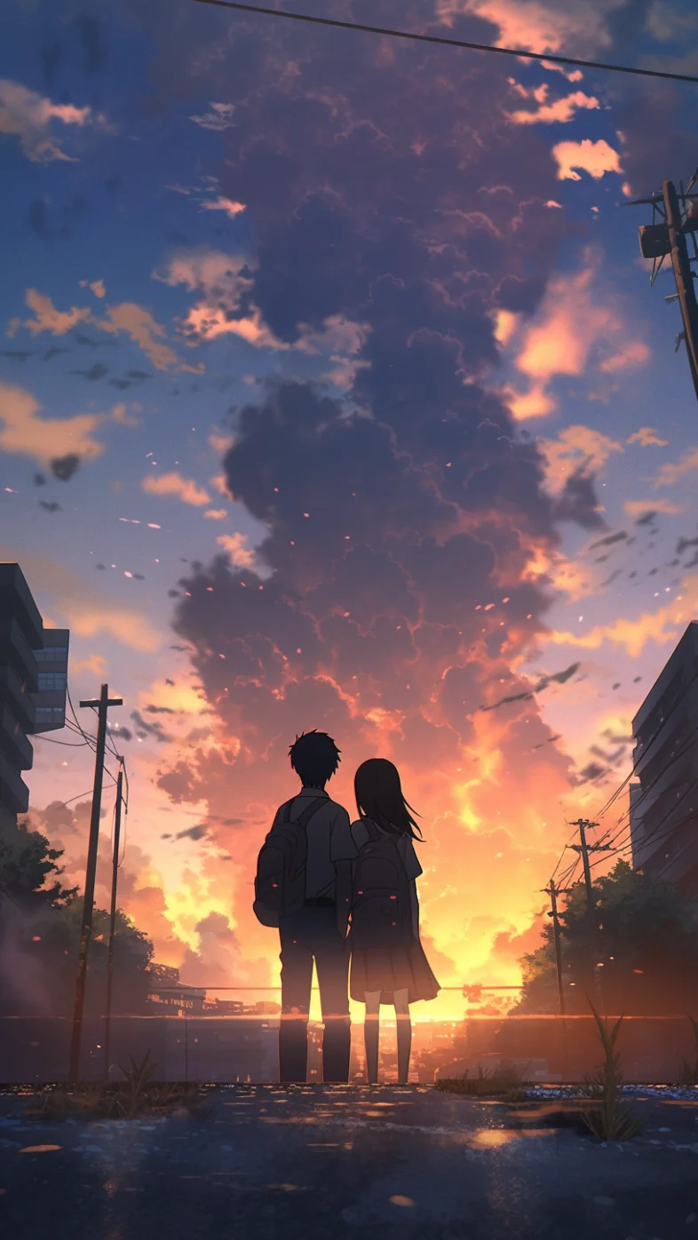 anime couple wallpaper