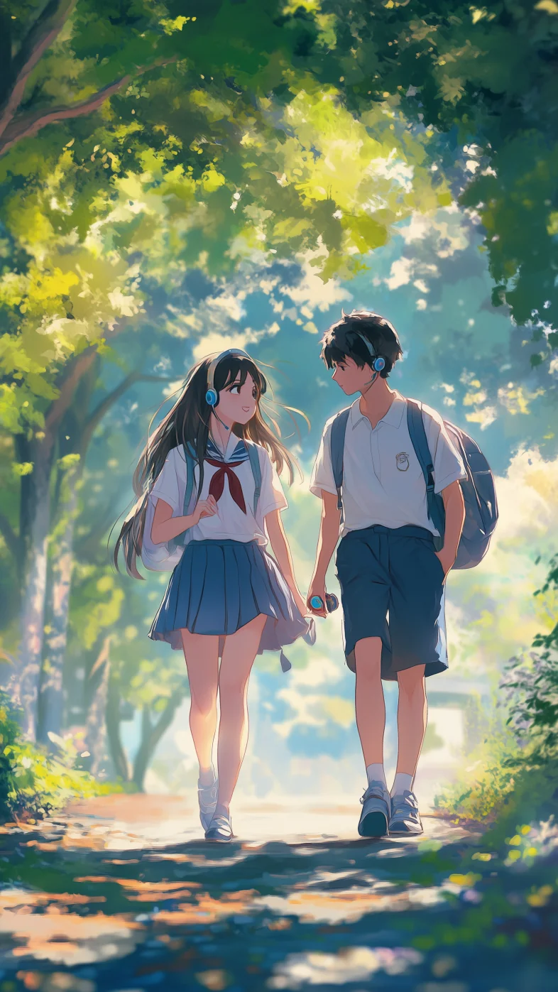 anime couple wallpaper