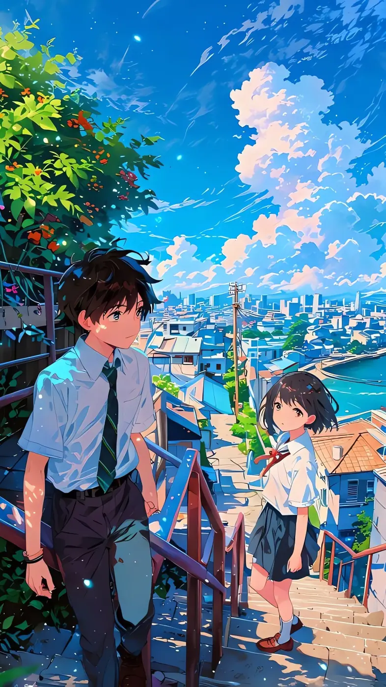 anime couple wallpaper
