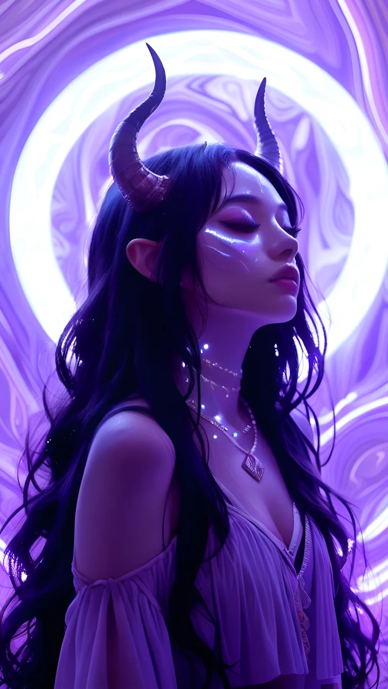 anime devil girl wallpaper