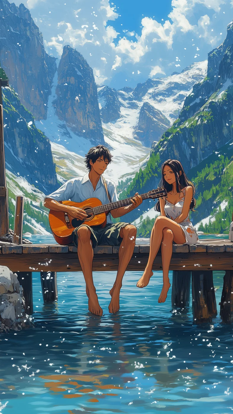 anime love couple wallpaper