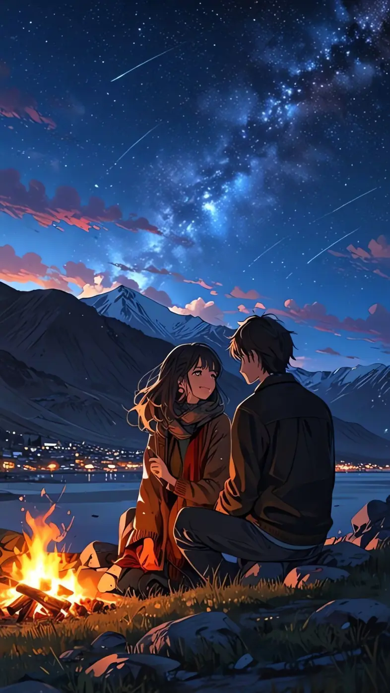 anime love couple wallpaper