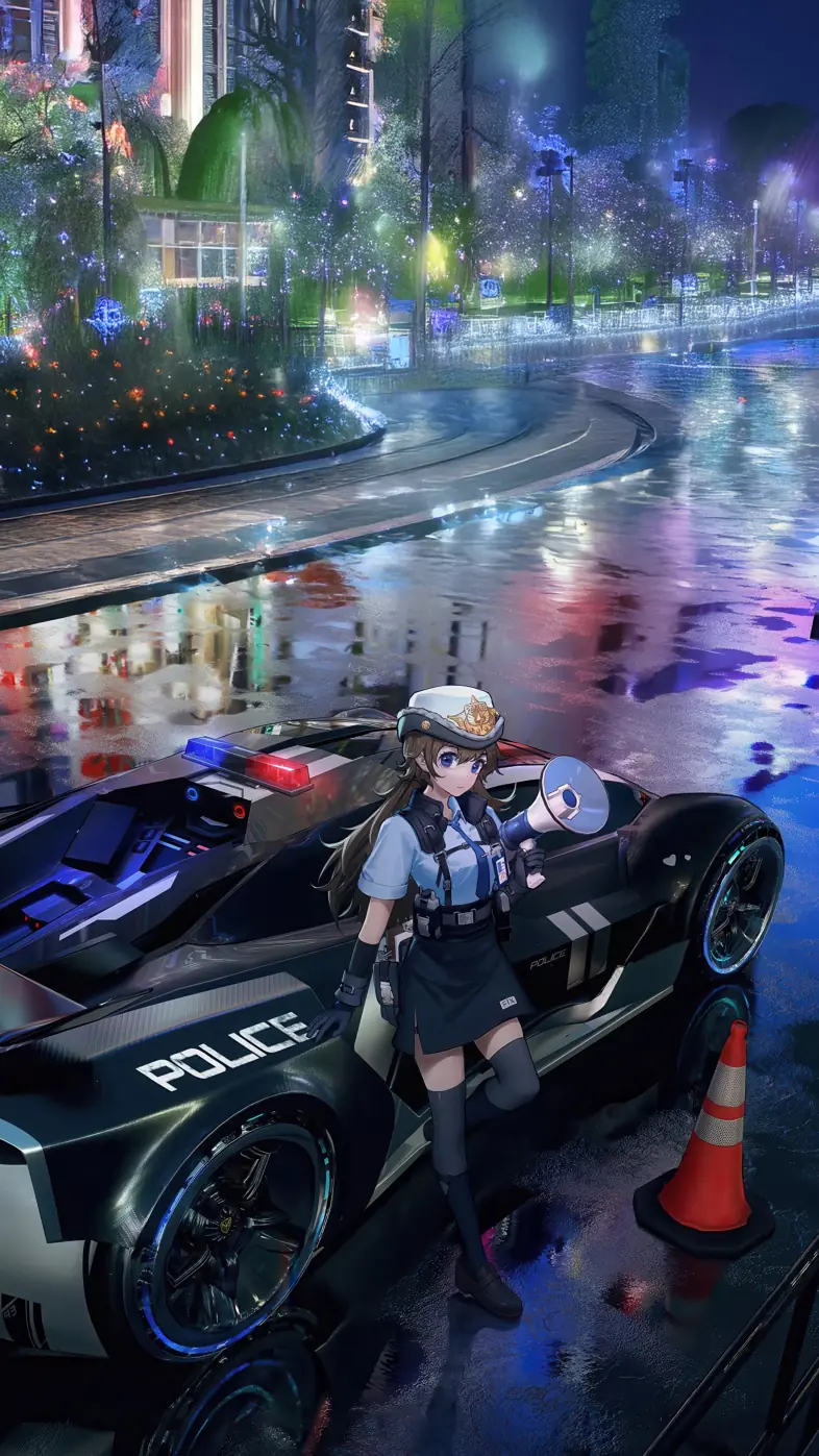 anime police girl wallpaper