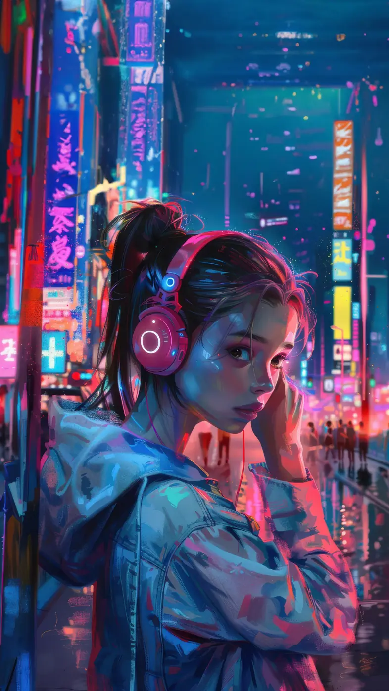 anime street girl wallpaper