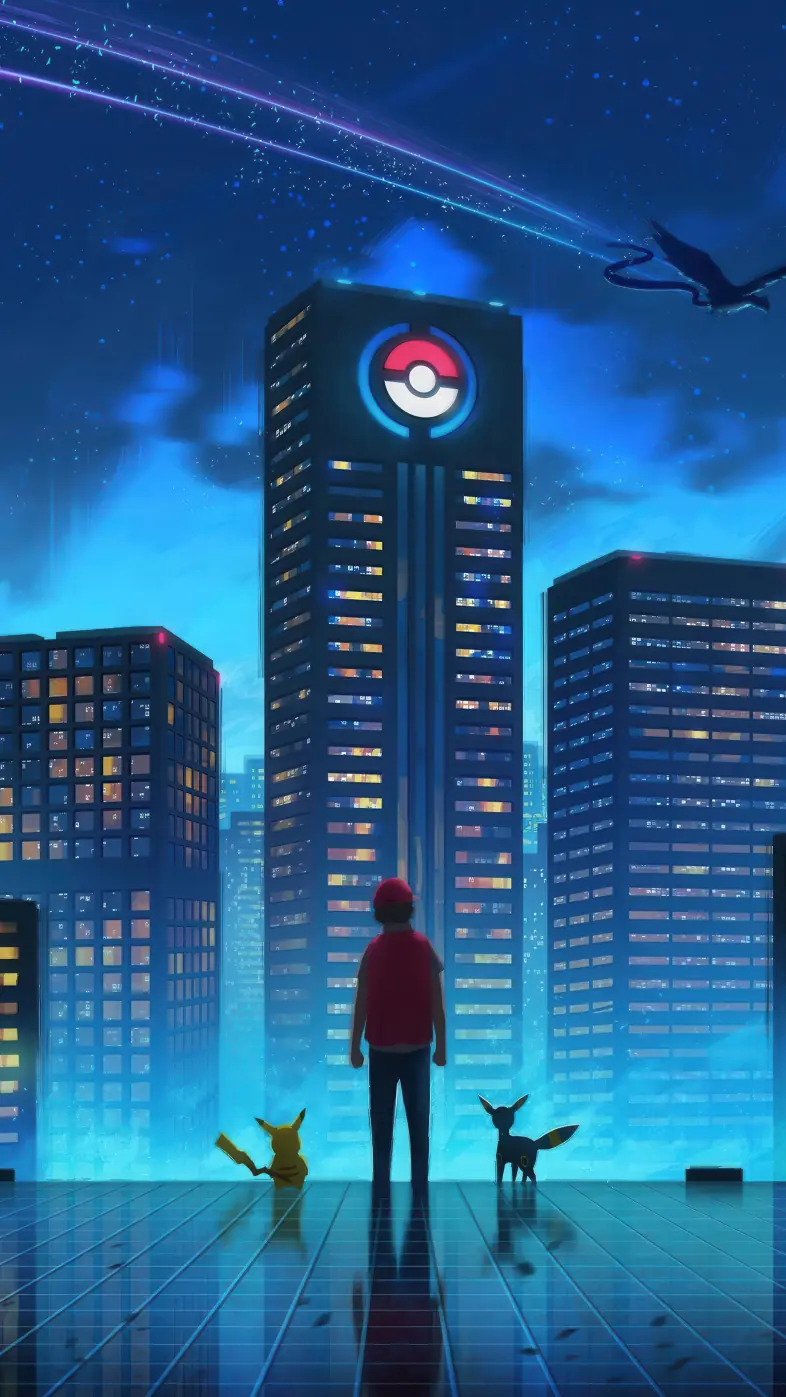 ash and pikachu with his friends wallpaper