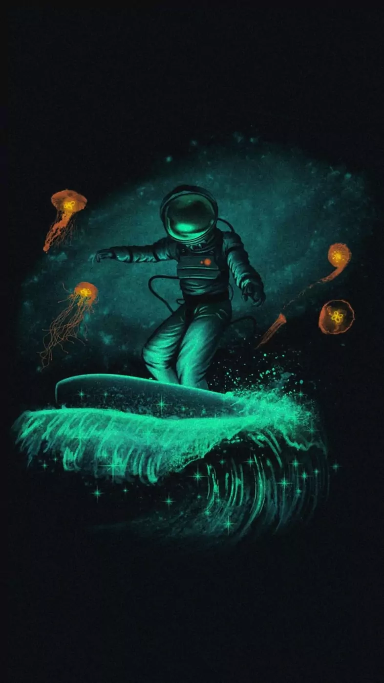 astronaut dark minimalism wallpaper