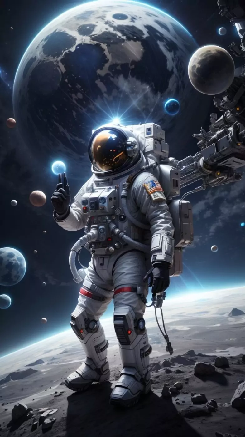 astronaut destroyer wallpaper