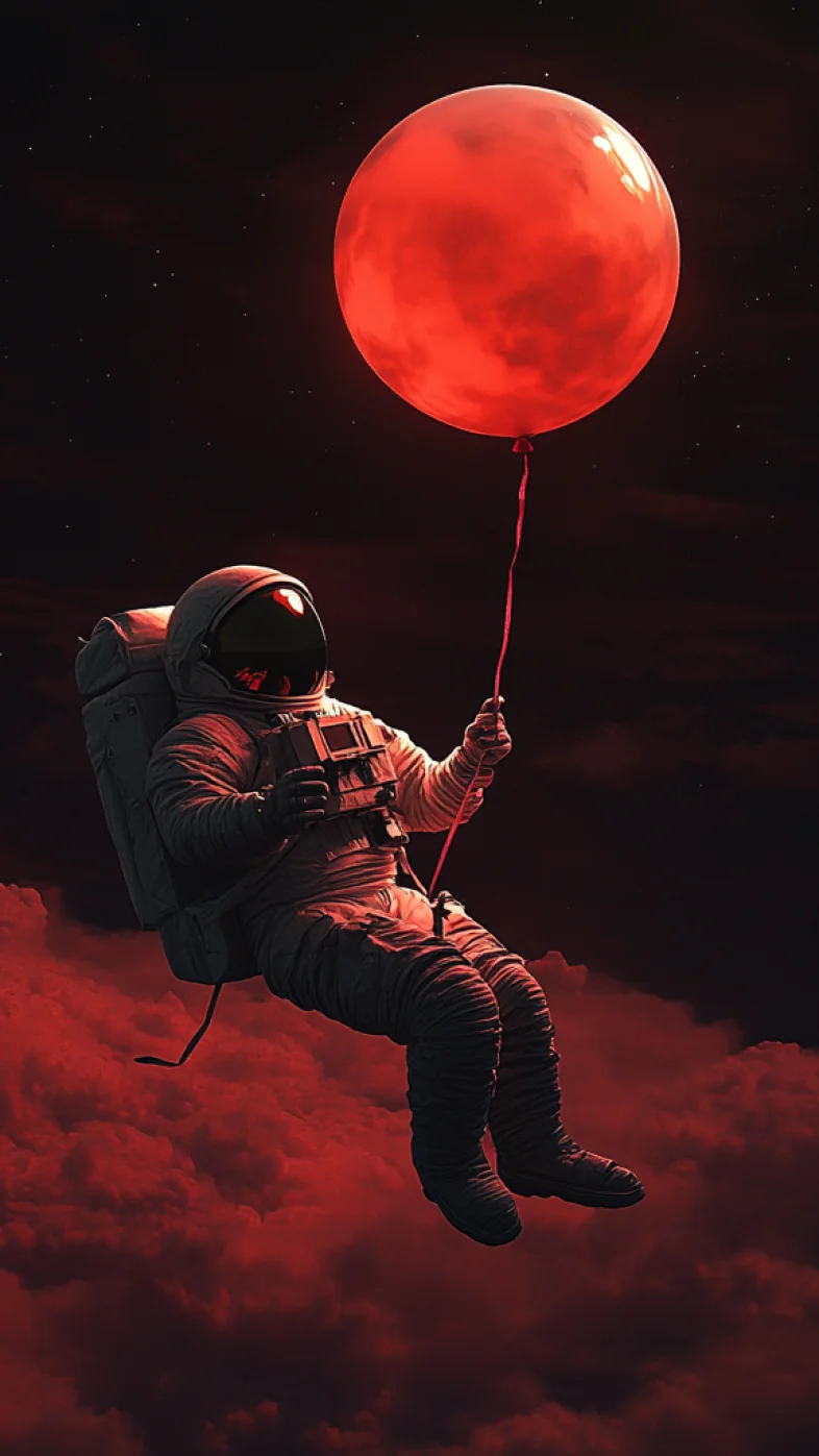 astronaut falling wallpaper