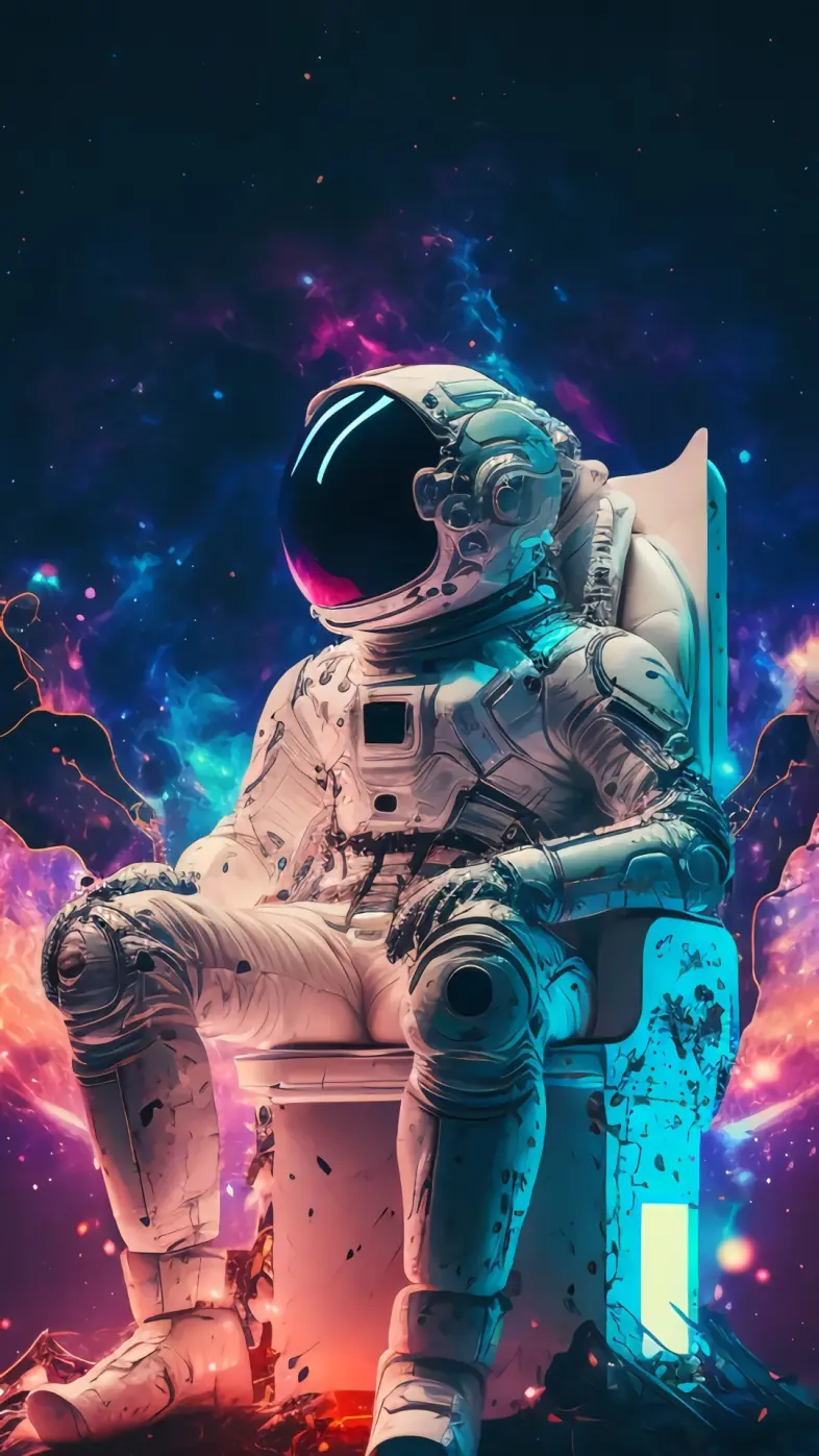 astronaut outer space world wallpaper
