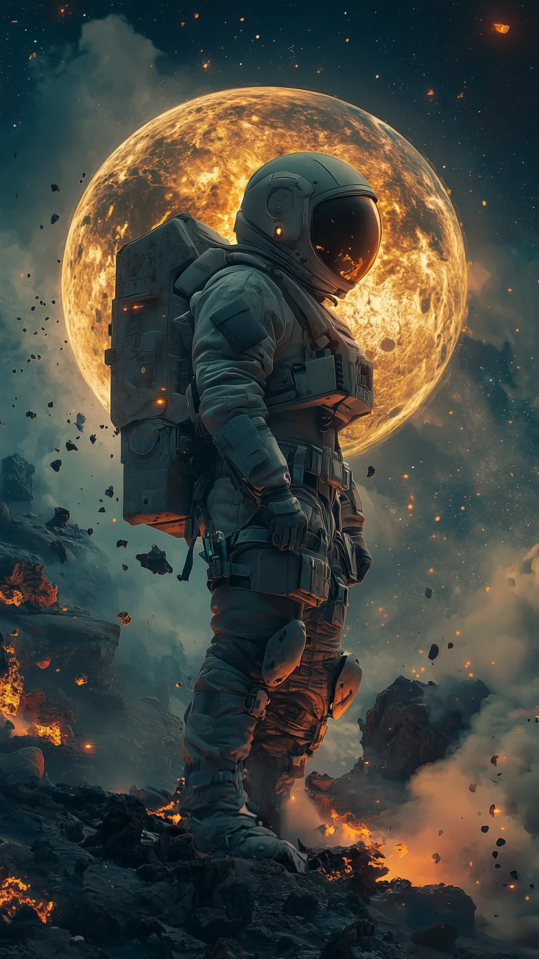 astronaut space wallpaper