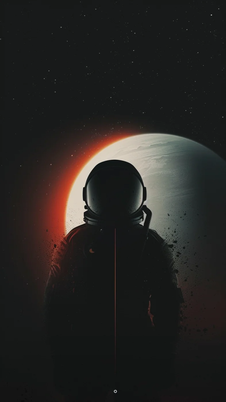 astronaut space dark wallpaper