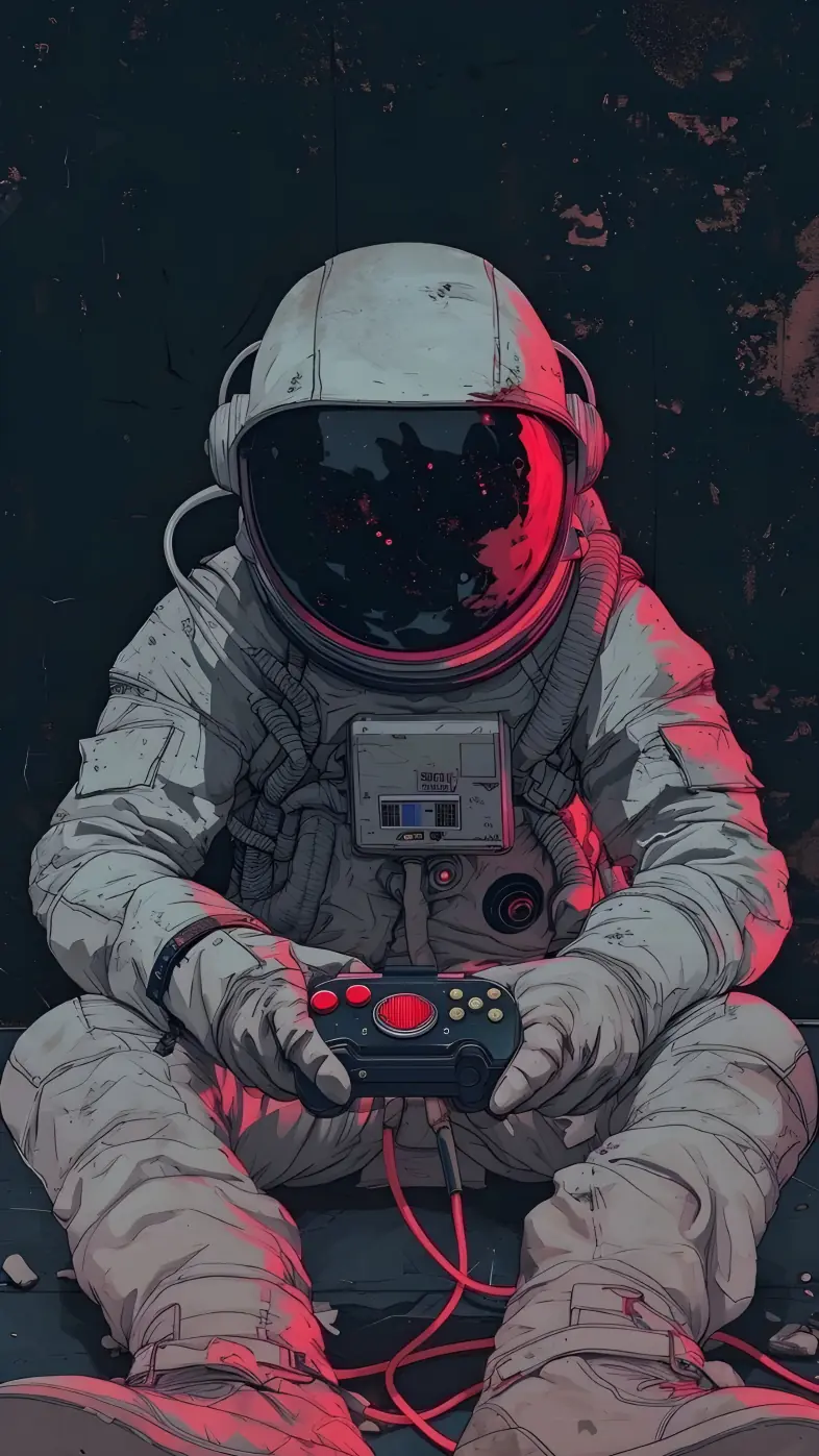 astronauta game controle wallpaper