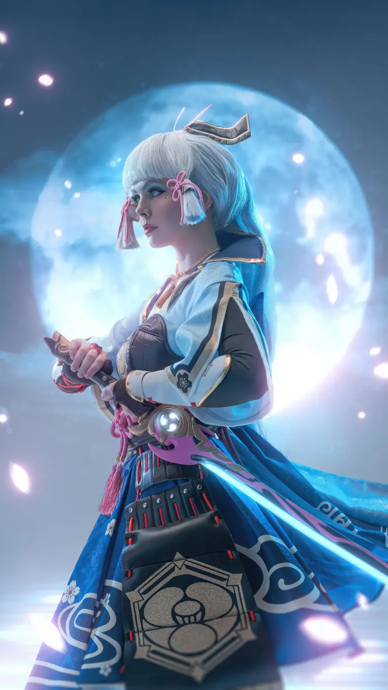 ayaka from genshin impact anime wallpaper