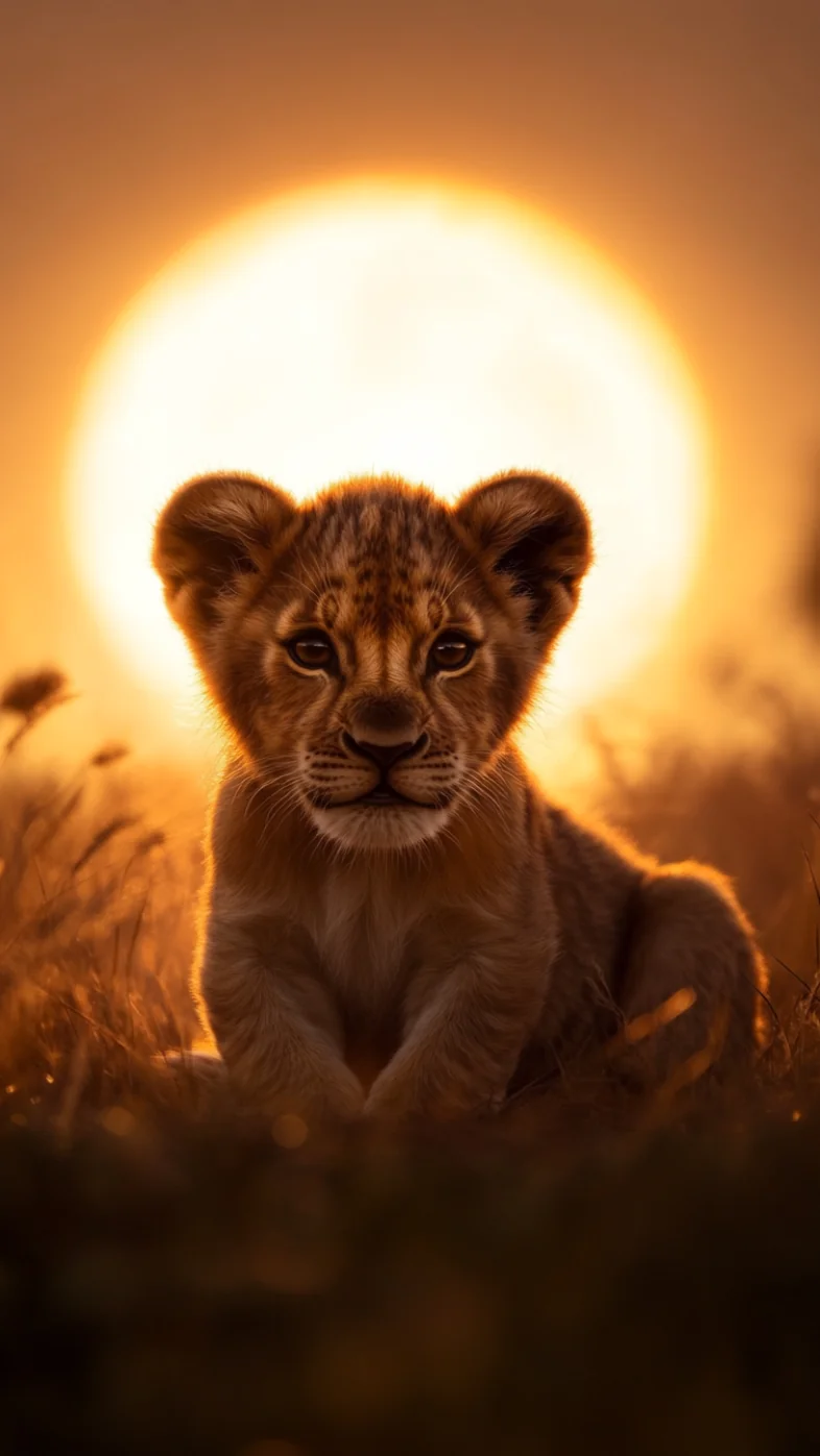 baby lion wallpaper
