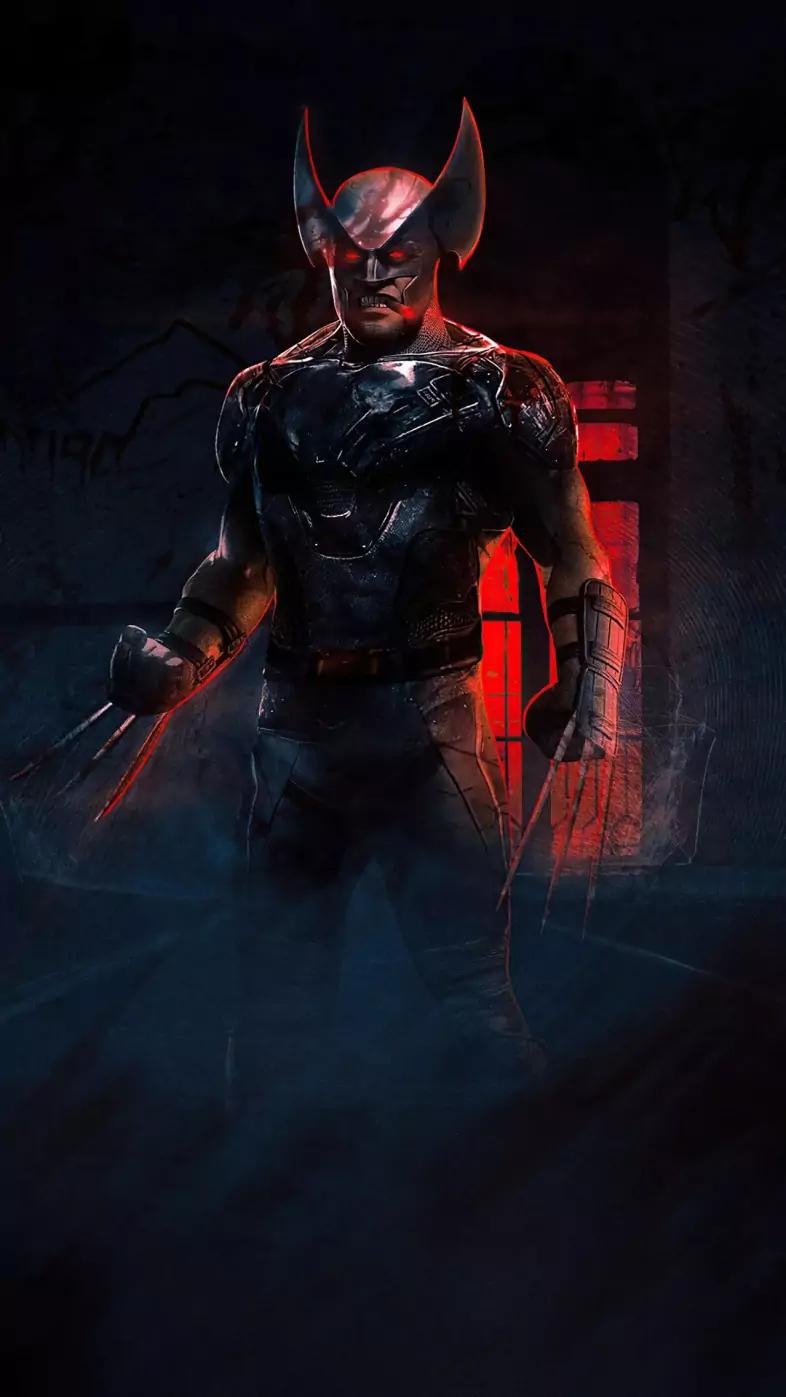 back in black wolverine wallpaper