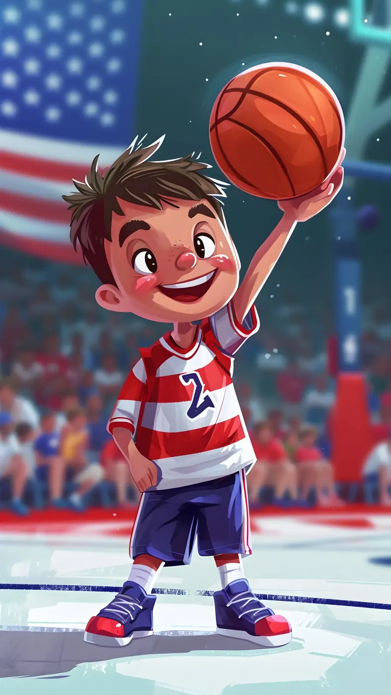 basketball cartoon player  wallpaper