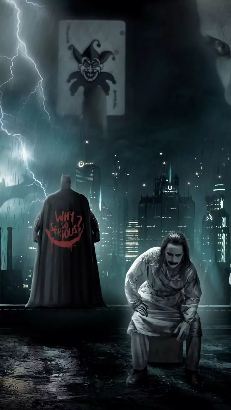 batman x joker dark wallpaper