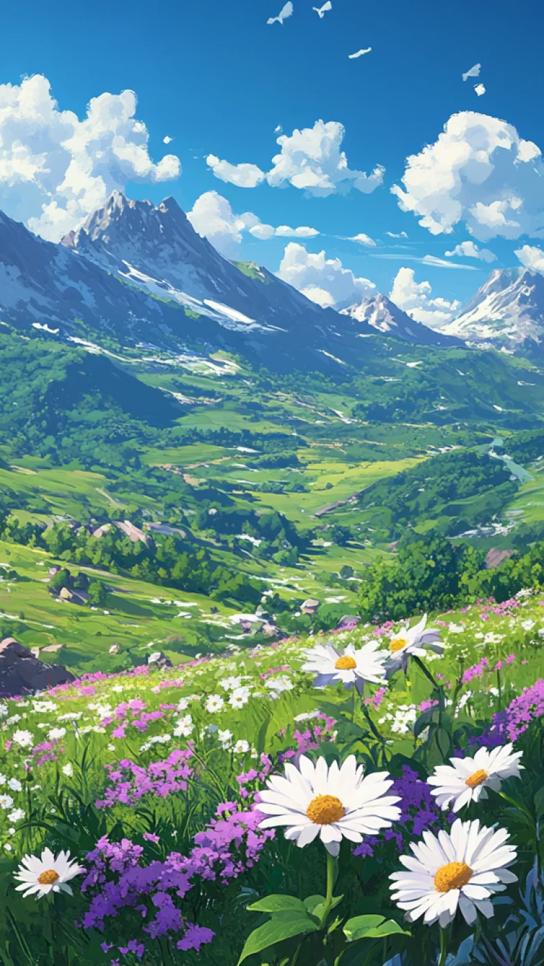 beautiful green mountain wallpaper