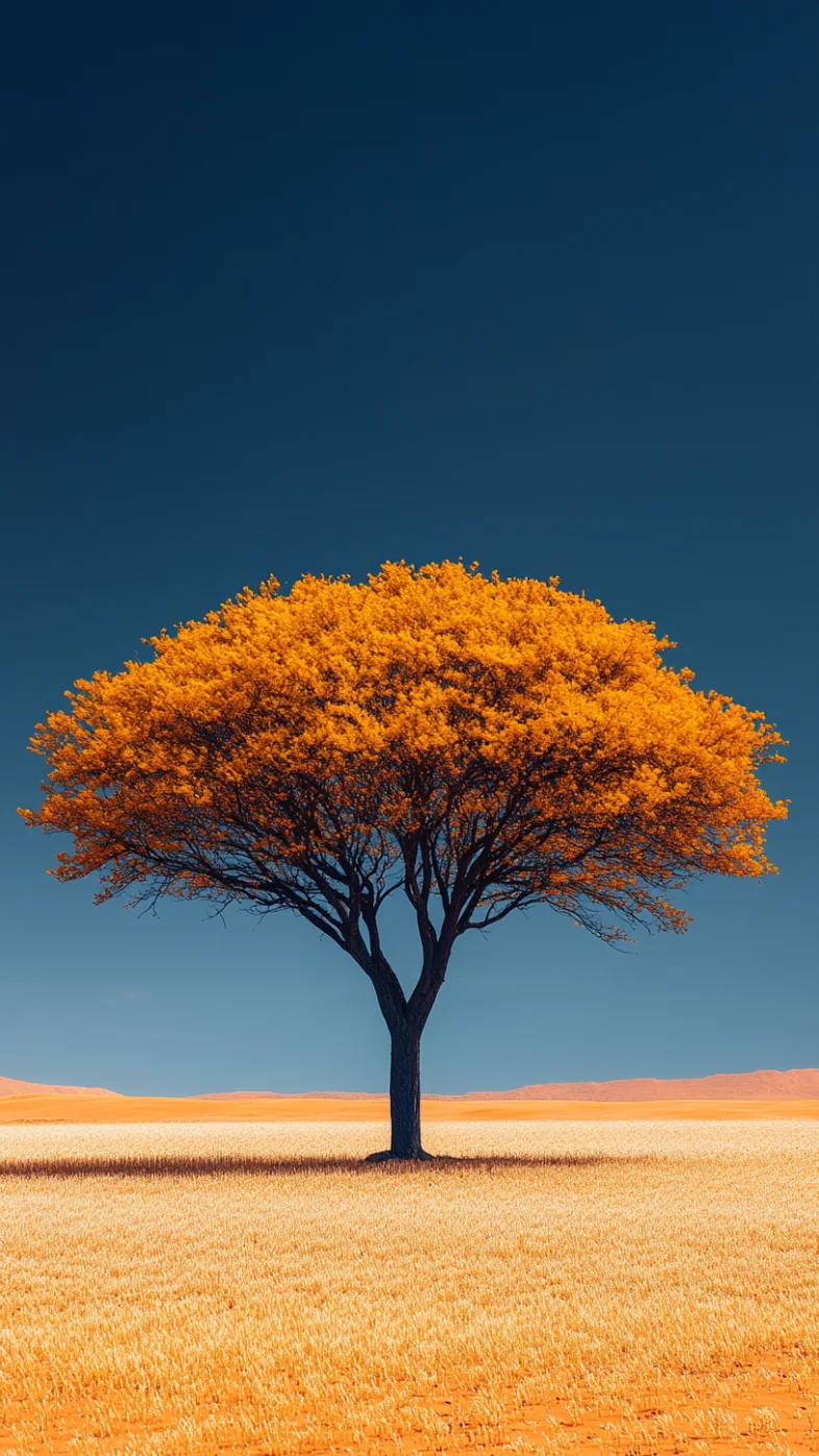 beautiful nature with alone tree wallpaper