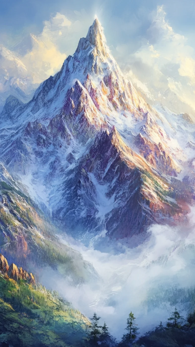 beautiful spiritual mountain wallpaper