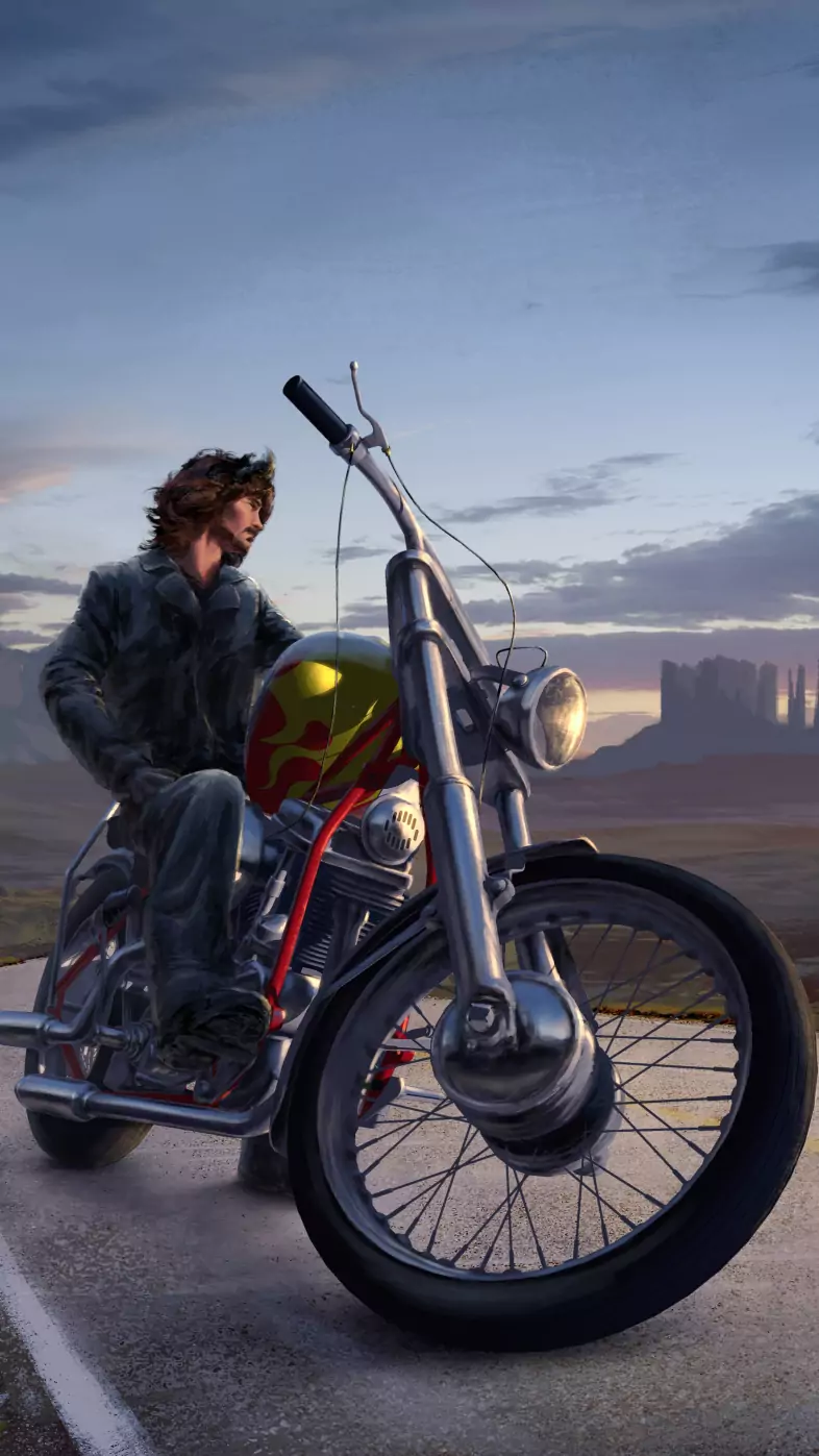 bike rider wallpaper