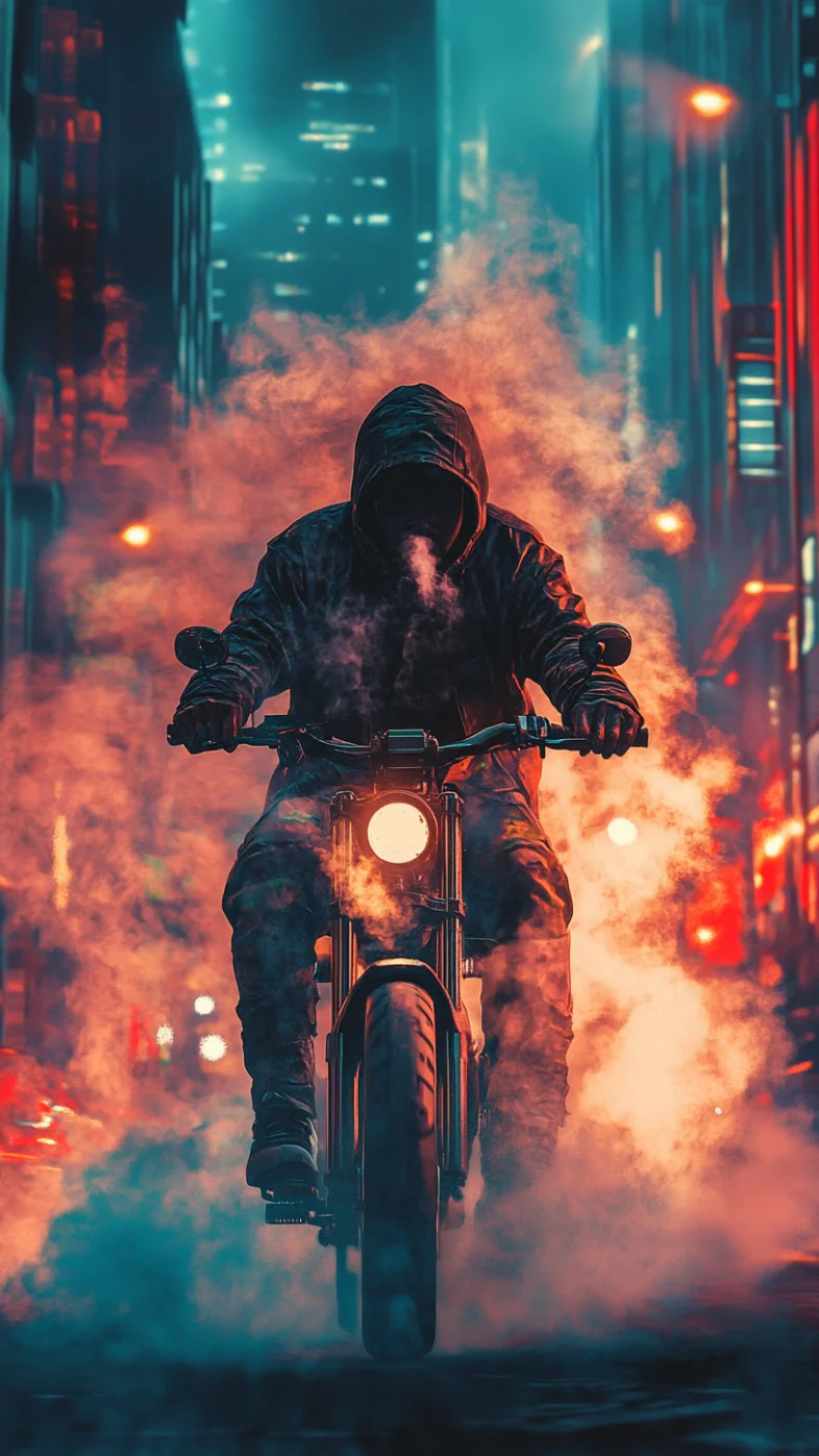 bike smoking wallpaper