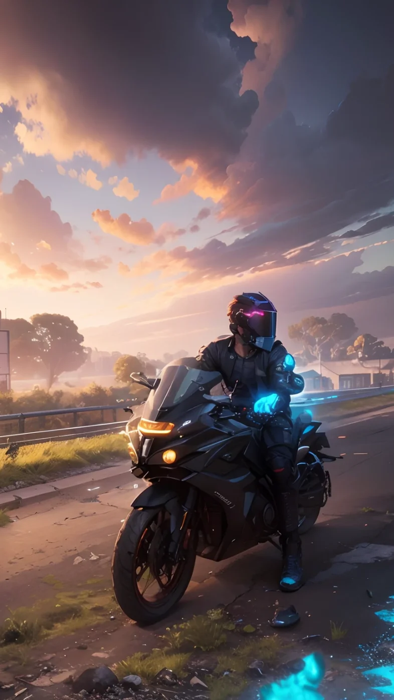 biker boy wallpaper