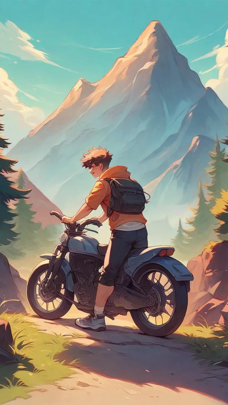 biker boy wallpaper