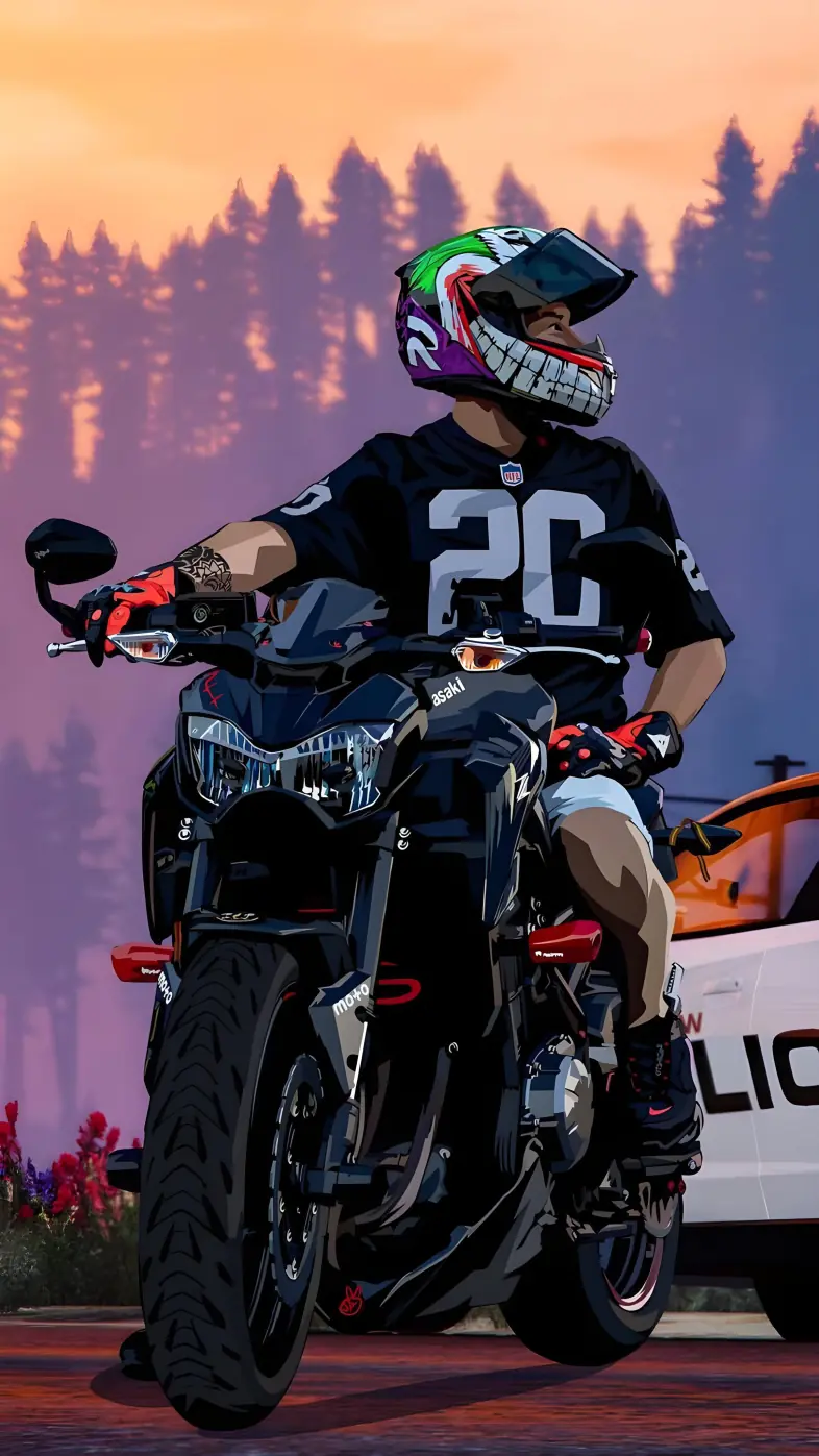 biker boy wallpaper