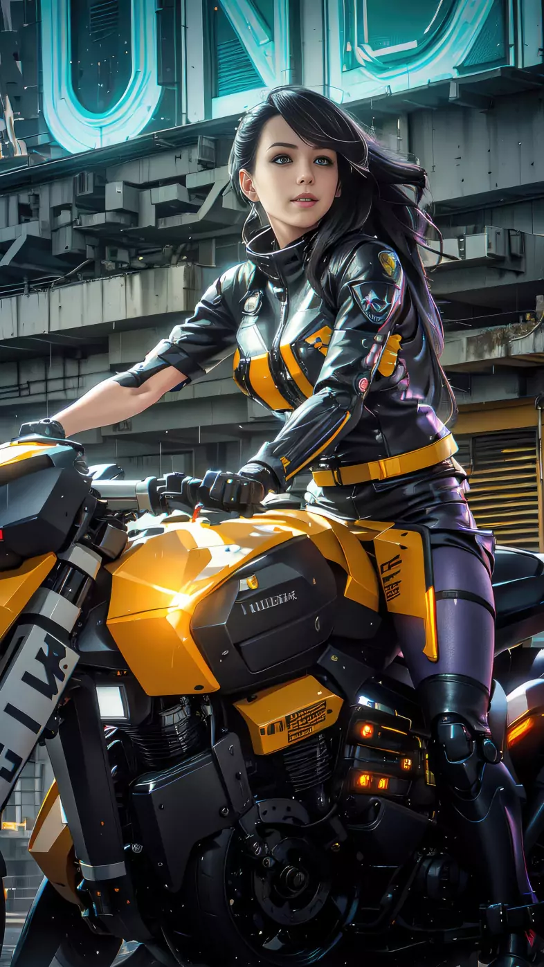 biker girl wallpaper
