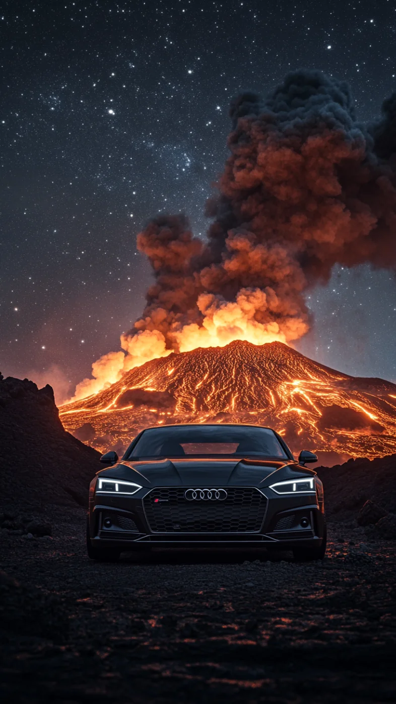 black Audi A5 car wallpaper