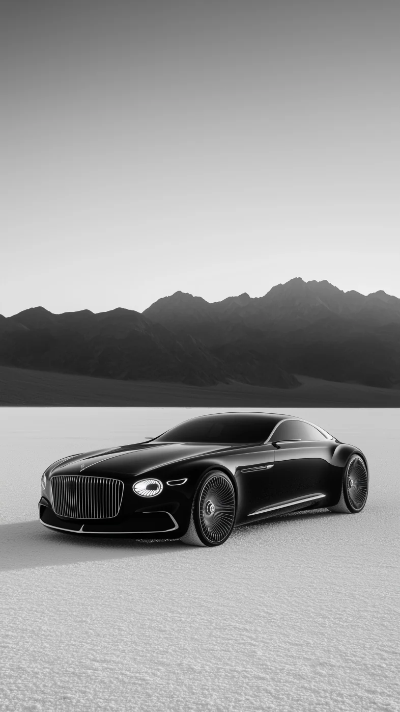 black Maybach Vis car wallpaper