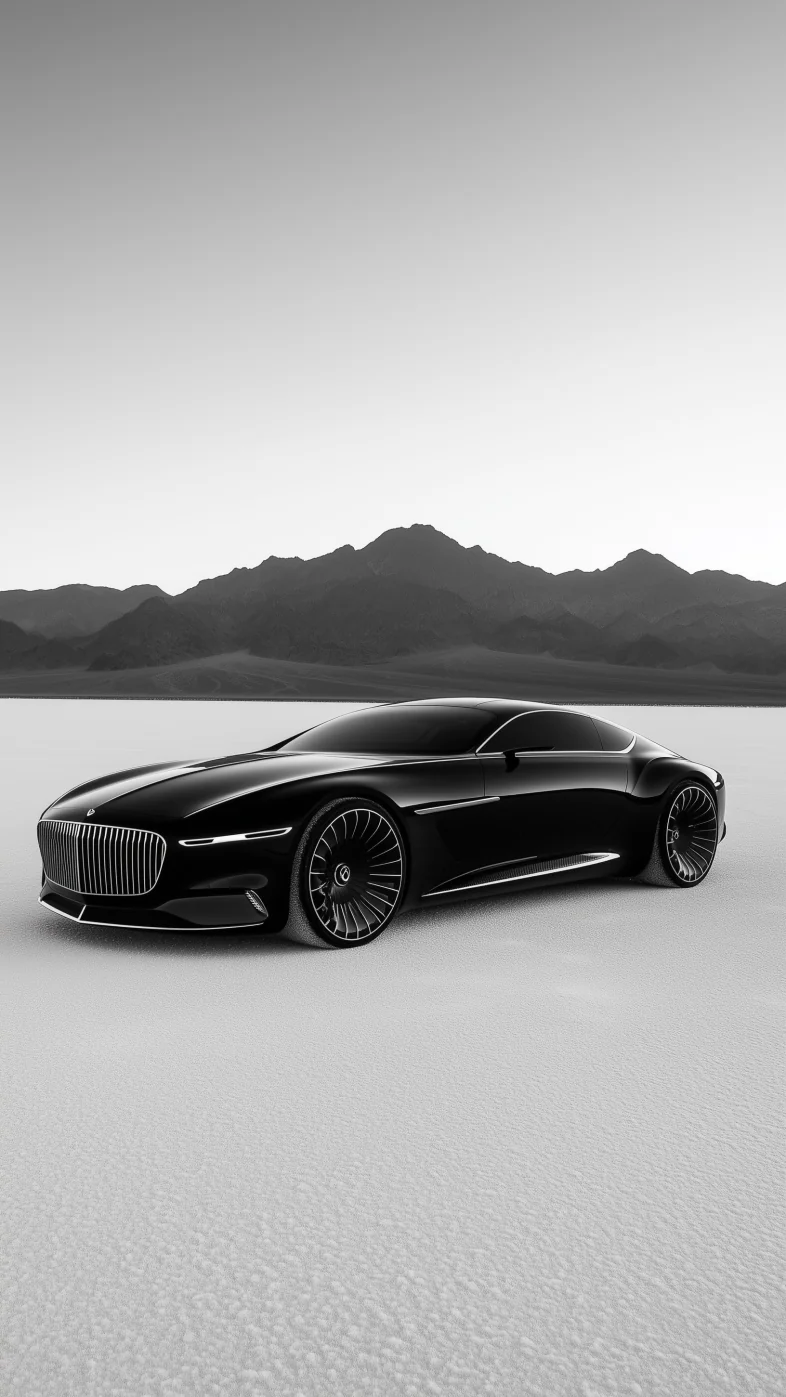 black Maybach Vis car wallpaper