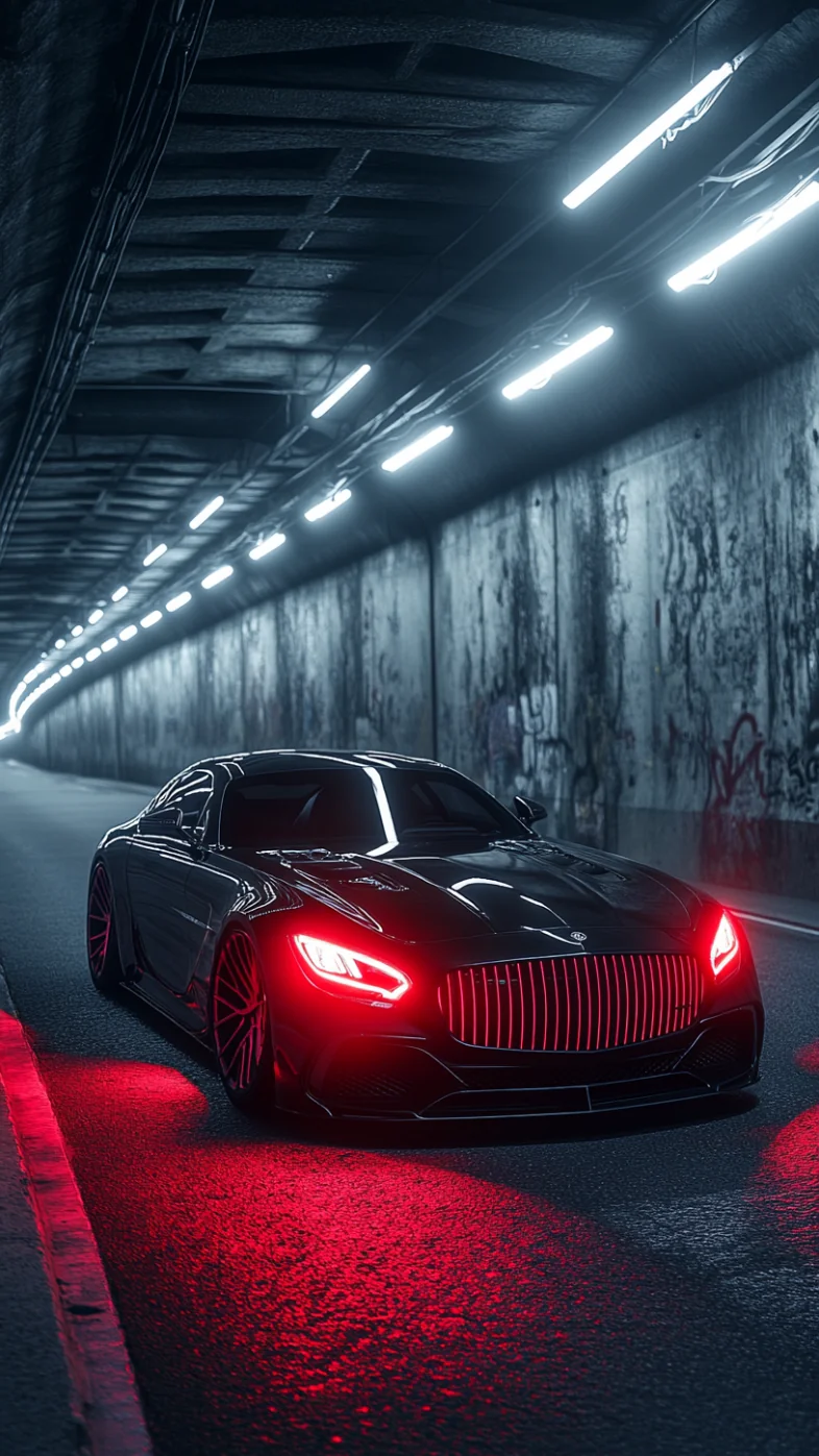 black Maybach car  wallpaper