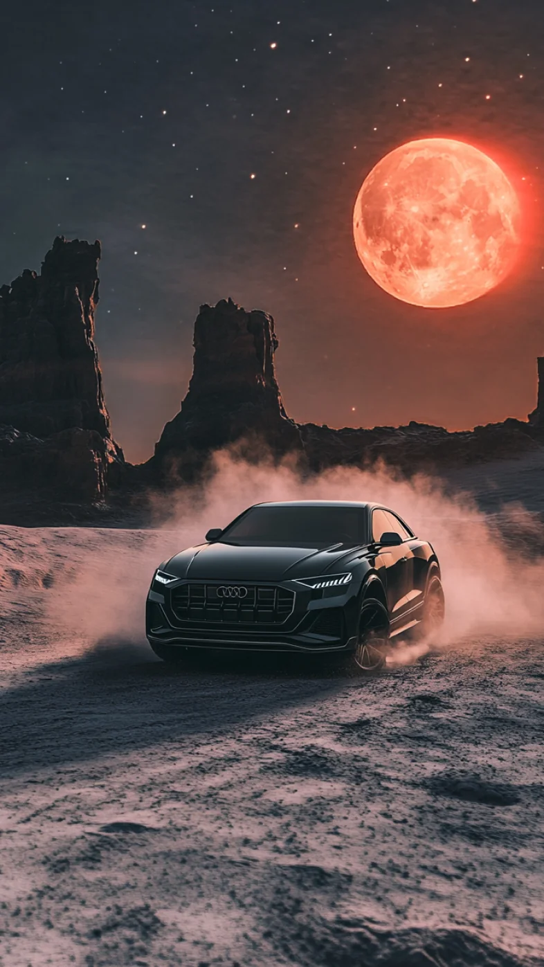 black audi car wallpaper