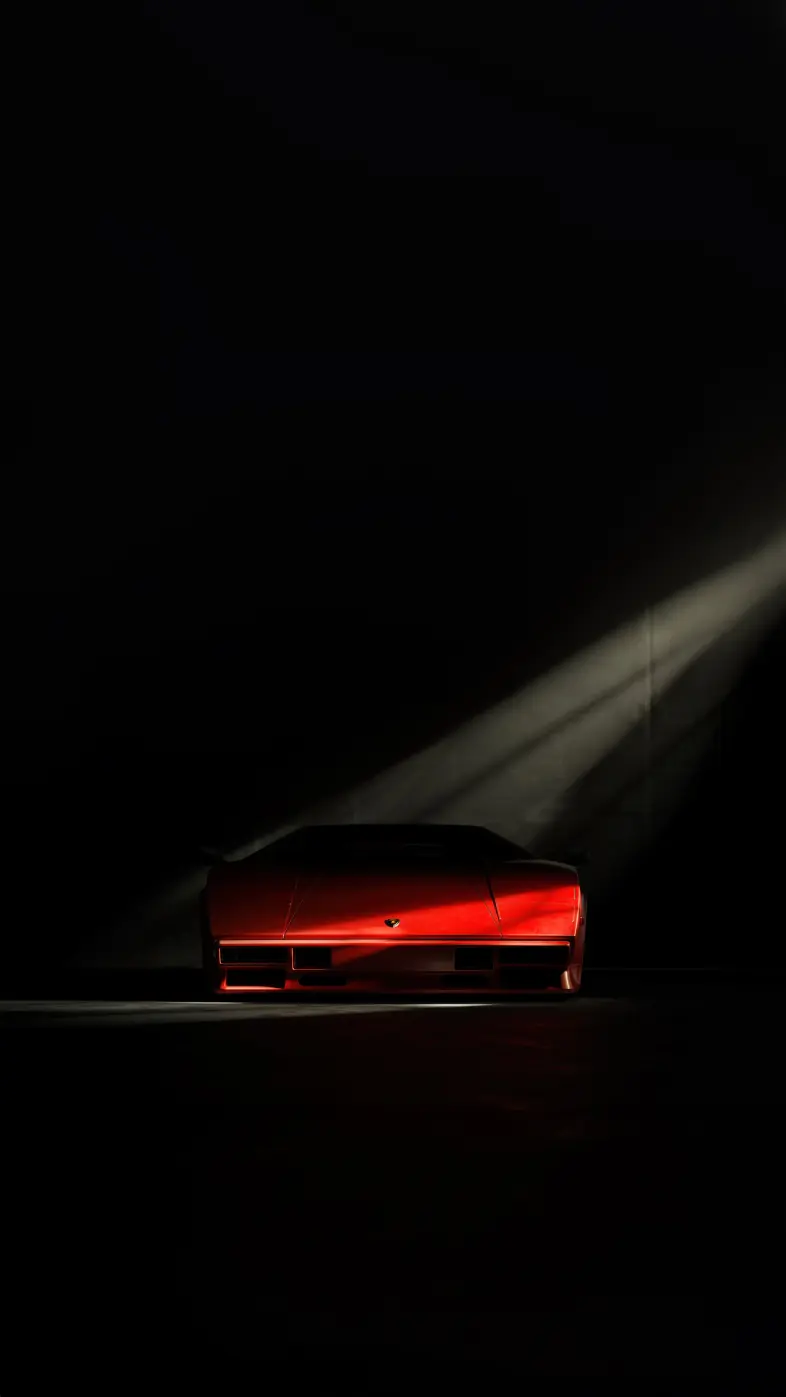 black background red lamborghini car wallpaper