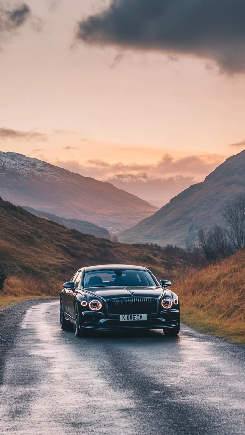black bentley flying spur car wallpaper