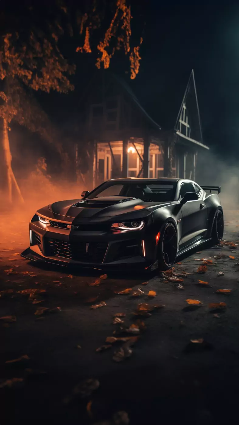 black chevrolet camaro car wallpaper