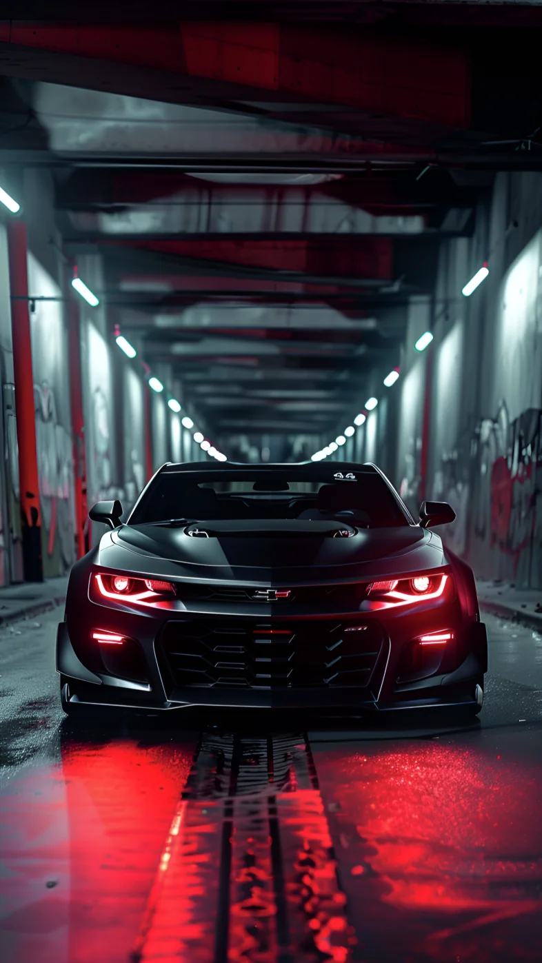 black chevrolet super car wallpaper