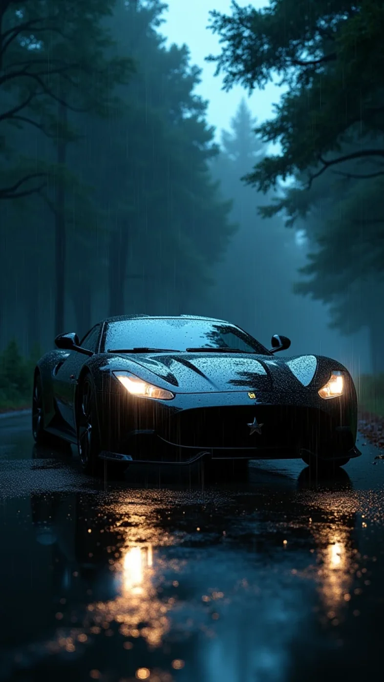 black ferrari car wallpaper