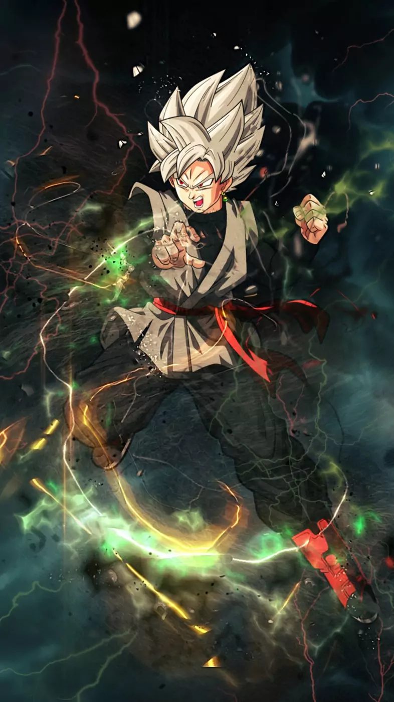 black goku dragon ball super anime wallpaper